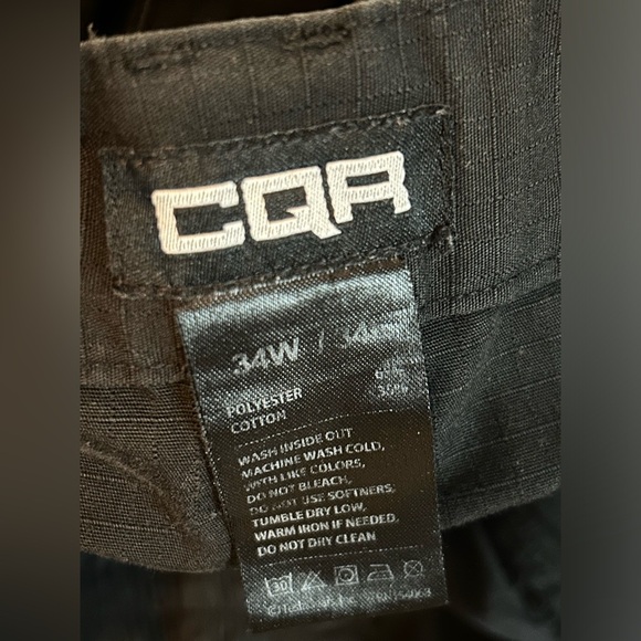 CQR Black Cargo Pants Size 34 - Picture 5 of 5